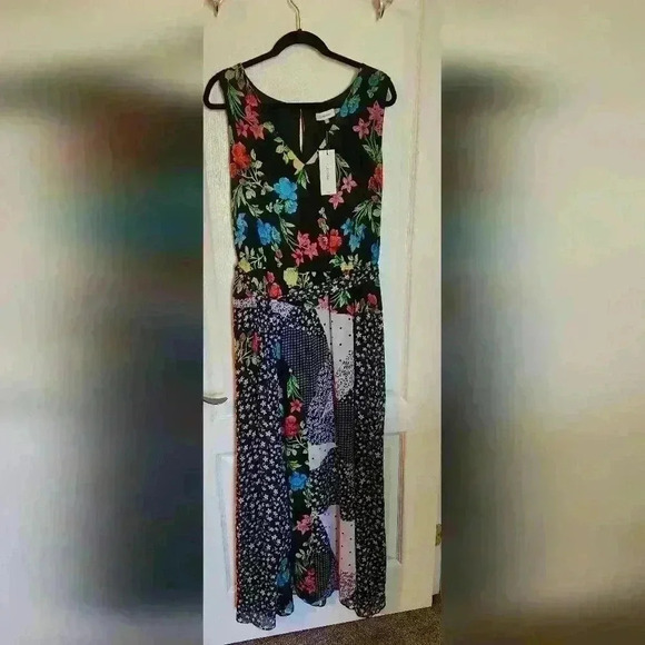 Calvin Klein patchwork dress NWT #47